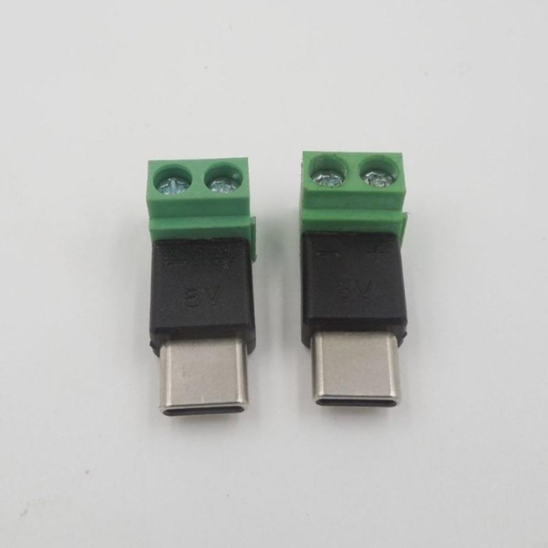 Electronics And Gadgets C - ประเภท C ชายถึง 2Pin 5V Solderless
