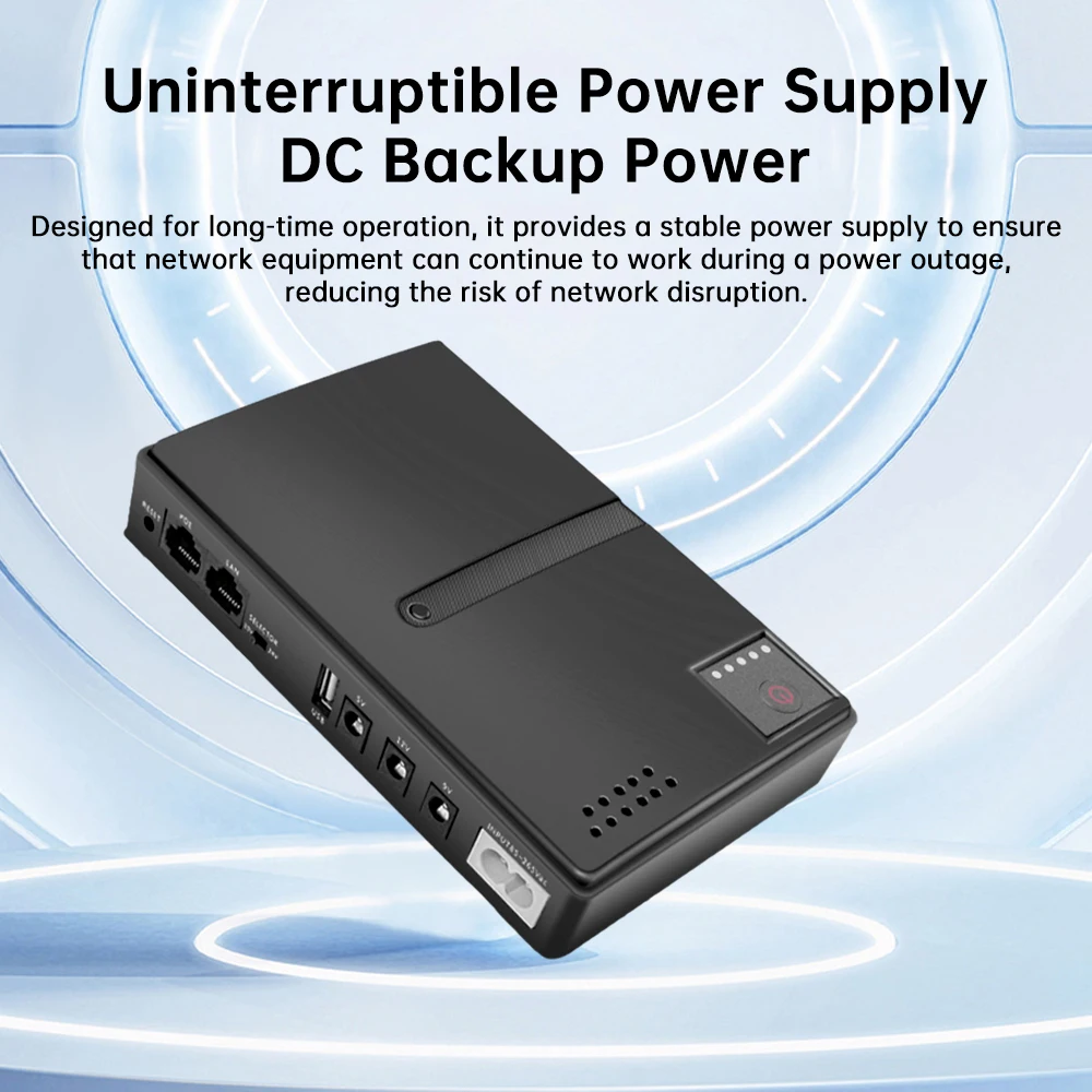 Portable Wifi Hotspot - เครื่องสำรองไฟ UPS ขนาดเล็กสำหรับเราเตอร์ WiFi แบตเตอรี่สำรองไฟ รองรับแรงดันไฟฟ้าหลายระดับ
