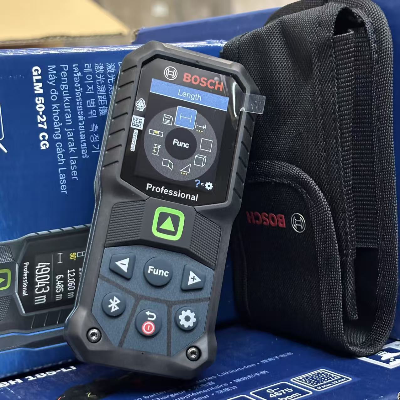 Laser Distance Measure - เครื่องวัดระยะด้วยเลเซอร์สีเขียว Bosch GLM 50-27 CG 50M