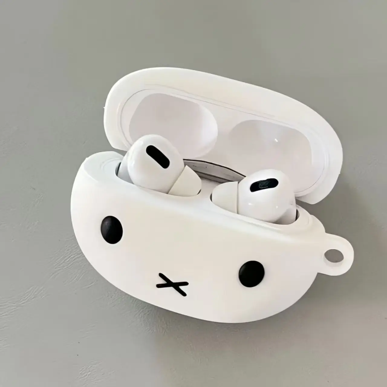 Portable Wifi Hotspot - เคสซิลิโคน Miffy Kawaii สำหรับหูฟังบลูทูธไร้สาย ป้องกันหูฟัง Airpods