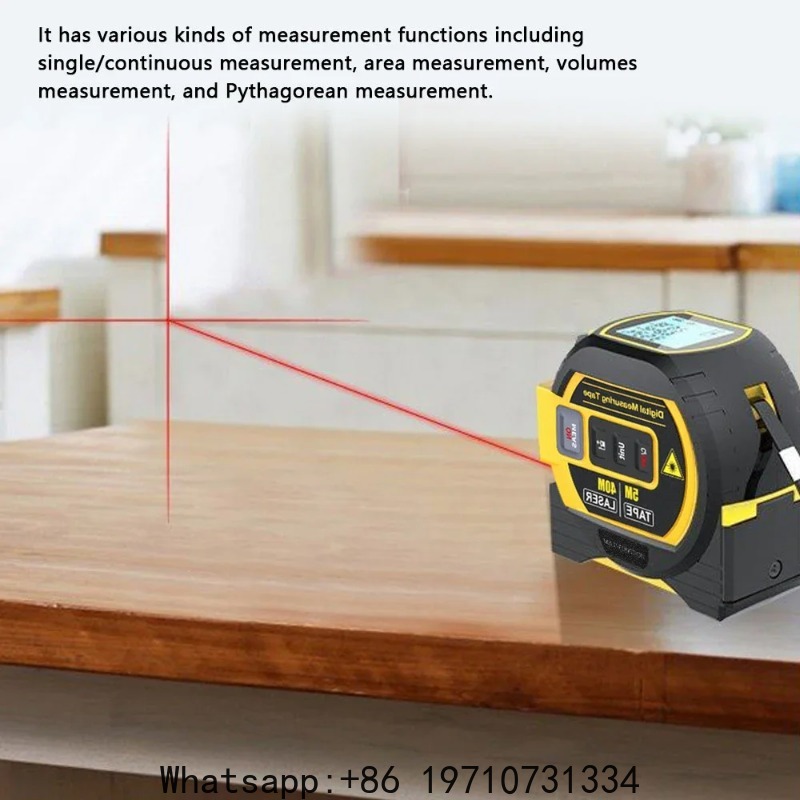 Laser Distance Measure - เครื่องวัดระยะเลเซอร์ดิจิตอล 3in1 40M/60M เครื่องวัดระยะทาง 5M ไม้บรรทัดอิเล็กทรอนิกส์