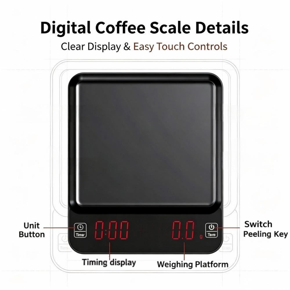 เครื่องชั่งกาแฟดิจิตอลความแม่น - Electronics & Gadgets Starting With V บทวิจารณ์และราคา