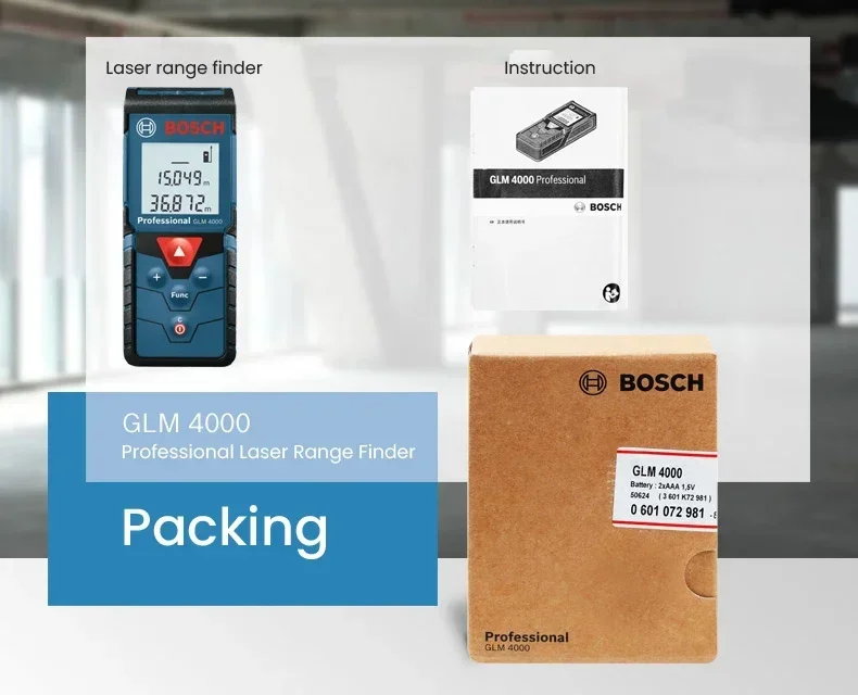 BOSCH GLM 4000 เครื่องวัดระยะด - Laser Distance Measure บทวิจารณ์และราคา